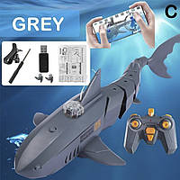 Акула на радіокеруванні інтерактивна з камерою  Сіра