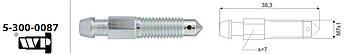 Штуцер прокачки WP 5-300-0087 (M7x1 L=38.3 mm)