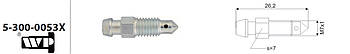 Штуцер прокачки WP 5-300-0053X (M7x1 L=26.2 mm)