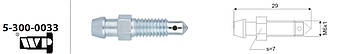 Штуцер прокачки WP 5-300-0033 (M6x1 L=29 mm)