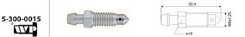 Штуцер прокачки WP 5-300-0015 (M8x1.25 L=32.4 mm)