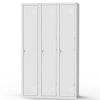 Металлический шкаф для одежды крашенный Шом 300/3 трехдверный ширина 900 мм (Emby-ТМ)
