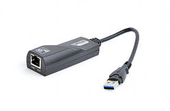 Мережевий адаптер Gembird (NIC-U3-02) USB — Fast Ethernet, чорний