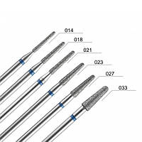 Алмазная фреза DLX "Конус закругленный" 1,4 мм (синяя)
