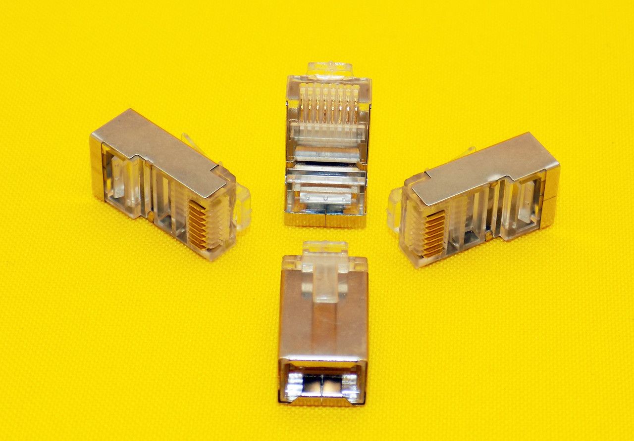 RJ45 конектор проходной сетевой LAN, металл: продажа, цена в ...