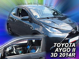 Дефлектори вікон (вітровики) TOYOTA AYGO 3D 2014-2021 / CITROEN C1 II 3D 2014-2021