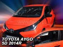 Дефлектори вікон (вітровики) TOYOTA AYGO 3D 2014-2021 / CITROEN C1 II 3D 2014-2021, фото 2