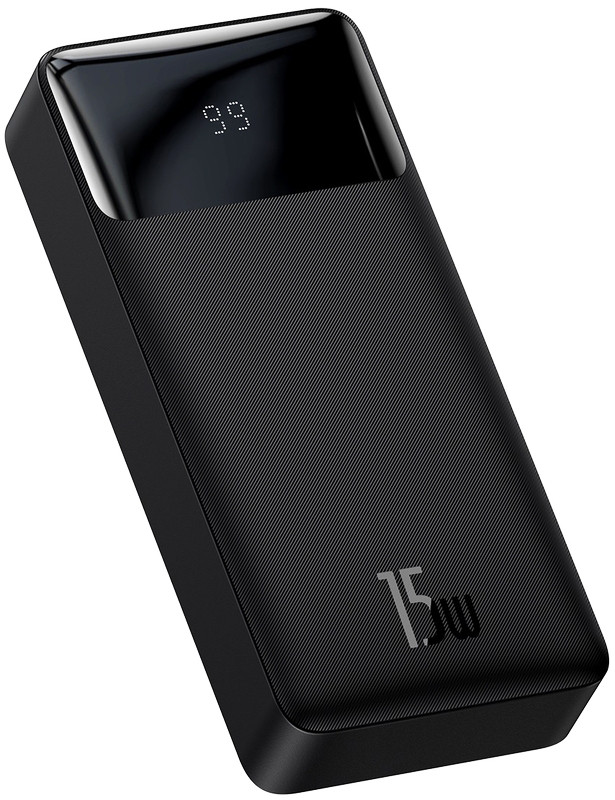 Павербанк Baseus Bipow PPBD050101 Power Bank портативний зарядний пристрій для телефона 20000 mAh 15W Чорний, фото 1