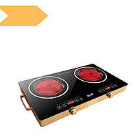 Плита електрична XPRO RAF 8088 2 конфорки інфрачервона [4] (4) чорна (MER-15301_2091)