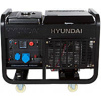 Генератор дизельный 2-х цилиндровый 4-тактный Hyundai DHY 12000LE 11кВт 25л LED-дисплей черный