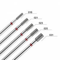 Алмазная фреза DLX "Цилиндр" 3,1 мм (красная)