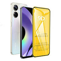 Защитное стекло TDG 9D для Realme 10 Pro 5G черный Full Glue 0,26 мм