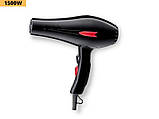 Фен для укладання волосся компактний з концентратором XPRO GM-1706 чорний (GM-1706_253), фото 2