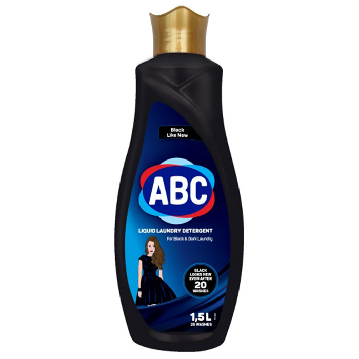 Гель для прання ABC Для чорних речей 1,5 л 20 прань, фото 1