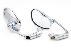 Дзеркала для мотоцикла HP-J003 хром універсальні (для різьблення 8 та 10мм)