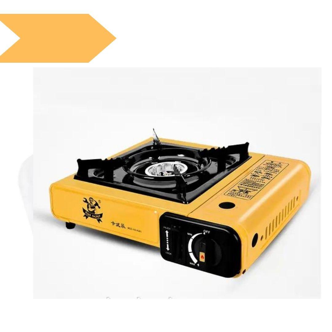Плита газова XPRO (2.3KW) BDZ-153-KS01 у валізі 1 конфорка (8) жовта (MER-15403_335)