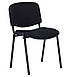Офісний простий стілець штабельований ISO Ізо Чорний для відвідувачів офісу, працівників, конференцій AMF, фото 8