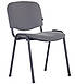 Офісний простий стілець штабельований ISO Ізо Чорний для відвідувачів офісу, працівників, конференцій AMF, фото 9