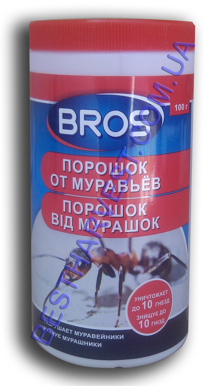 Порошок від мурах Брос (Bros) 100 г, оригінал