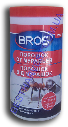 Порошок від мурах Брос (Bros) 100 г, оригінал, фото 1