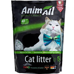 Наповнювач туалетів для кішок AnimAll Emerald Green силікагель Зелений смарагд 5 л