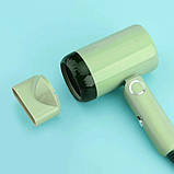 Фен для укладання волосся компактний з концентратором XPRO VGR-421 зелений (40555-VGR-421_492), фото 3