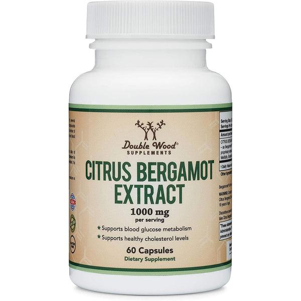 Екстракт цитрусового бергамоту Double Wood Supplements Citrus Bergamot Extract 1000 mg 60 capsules, фото 1
