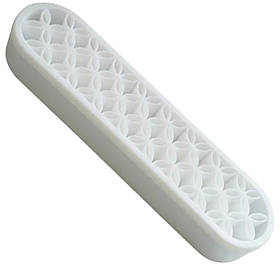 Білий силіконовий органайзер №1 (футляр, тримач) для зберігання манікюрних кистей та сушіння кистей для макіяжу