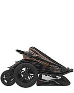 Всесезонний прогулянковий візок Baby Tilly Omega T-1611 Light Grey з великими гелевими колесами, фото 6
