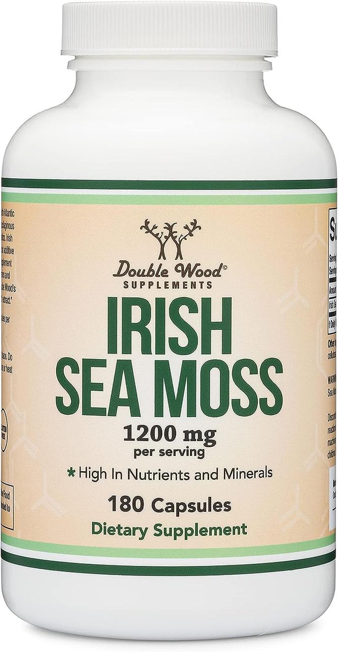 Екстракт ірландського моху Double Wood Supplements Irish Moss Extract 1200 mg 180 caps, фото 1
