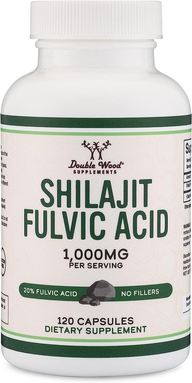 Мумійо Double Wood Supplements Shilajit Resin 1000 mg 120 capsules, фото 1
