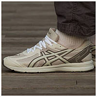 Мужские кроссовки Asics Gel Jog 100 Beige, бежевые кожаные кроссовки асикс гель джог 100