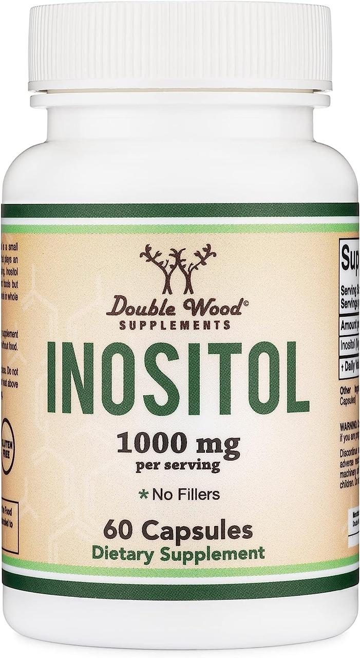 Інозитол Double Wood Supplements Inositol 1000 mg 60 capsules, фото 1