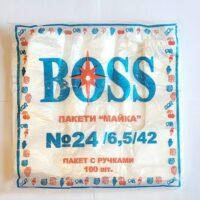 Полиэтиленовые пакеты Boss 100 шт. (24*42 см)