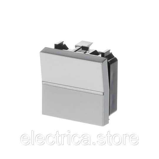 N2210 PL Вимикач 1клавішний перехресний Zenit срібло 2CLA221000N1301, фото 1