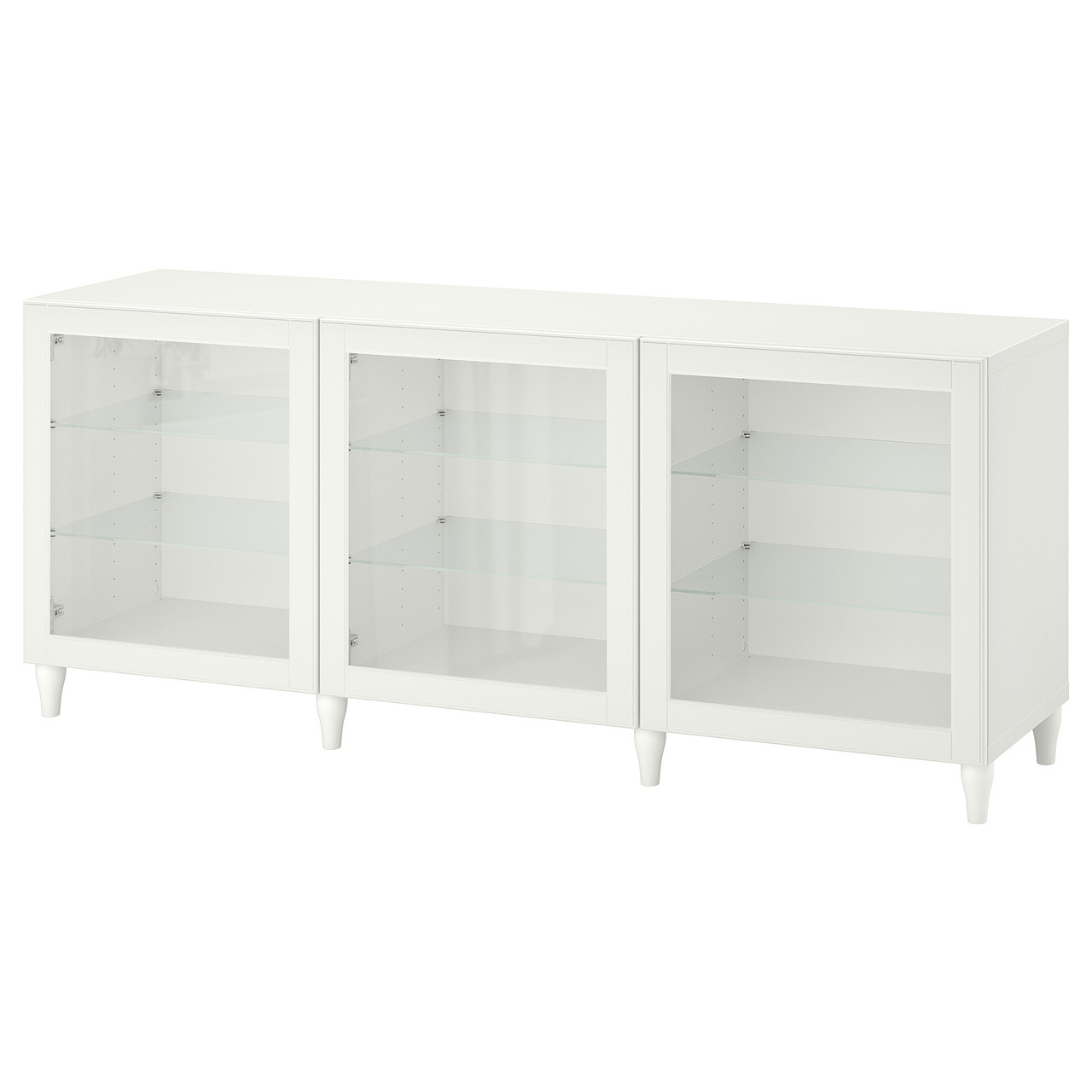Комбинация для хранения с дверцами IKEA БЕСТО, белый, Мортвикен, Упрямый белый, 120x42x202 см, 794.216.96 - фото 1 - id-p1931174427