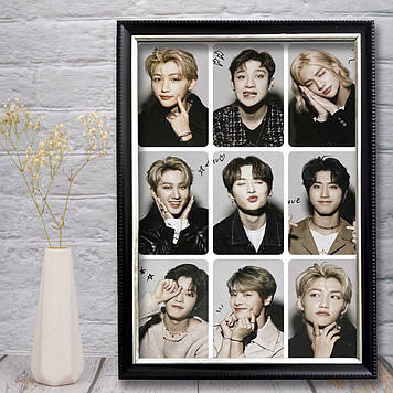 Плакат постер K-Pop Stray Kids у рамці 06