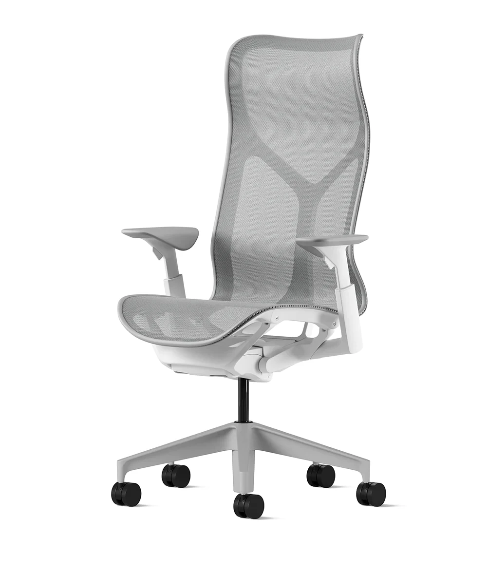 Ергономічне офісне крісло повністю регульоване з високою спинкою Cosm Mineral - Herman Miller Сірий