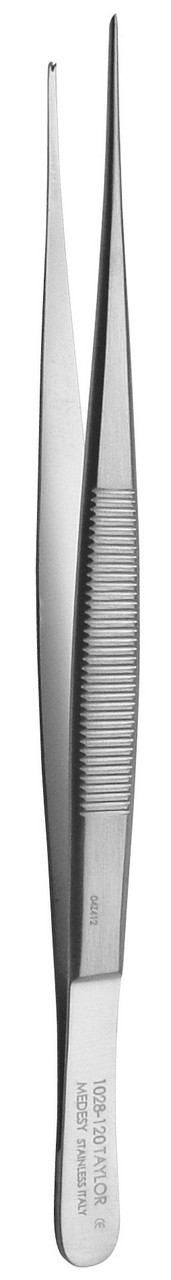 Пінцет хірургічний Taylor 1x2 прямий 120 мм, Medesy 1028/120-OY