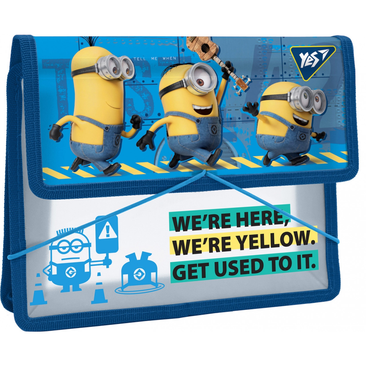 Папка для зошитів на гумці  B5 "Yes" 491565 пластік "Minions", шт