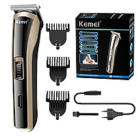 Аккумуляторный триммер KEMEI KM-418 для стрижки волос и бороды Беспроводная машинка Аккумуляторная