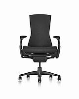 Эргономическое офисное кресло полностью регулируемое с высокой спинкой EmBody Herman Miller Черный