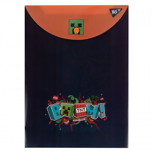 Папка-конверт YES А4 на кнопці "Minecraft" вертикальна