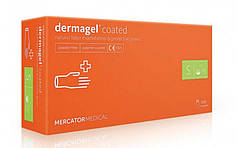 Латексні рукавички Dermagel без пудри, 100 штук (50 пар), розміри С