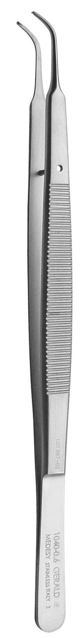 Пінцет хірургічний Gerald 1x2 0,9 мм вигнутий 175 мм, Medesy 1040/0,9-OY