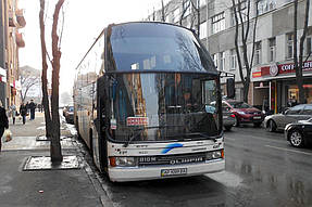 Изготовление и замена лобового стекла на автобусе Ayats Olimpia (Volvo B10M) в Никополе (Украина) 8