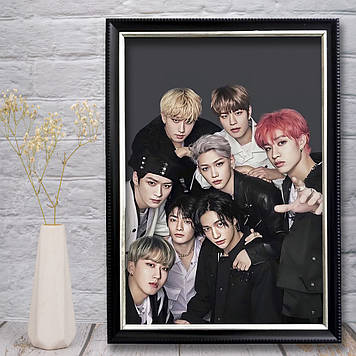 Плакат постер K-Pop Stray Kids у рамці 11