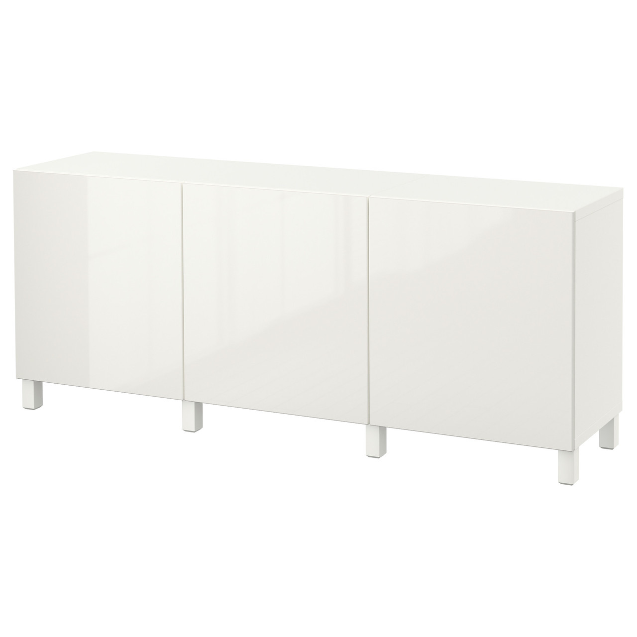 Комбинация с дверцами IKEA BESTÅ белый, 180x42x74 см 891.398.19 - фото 1 - id-p1931171081