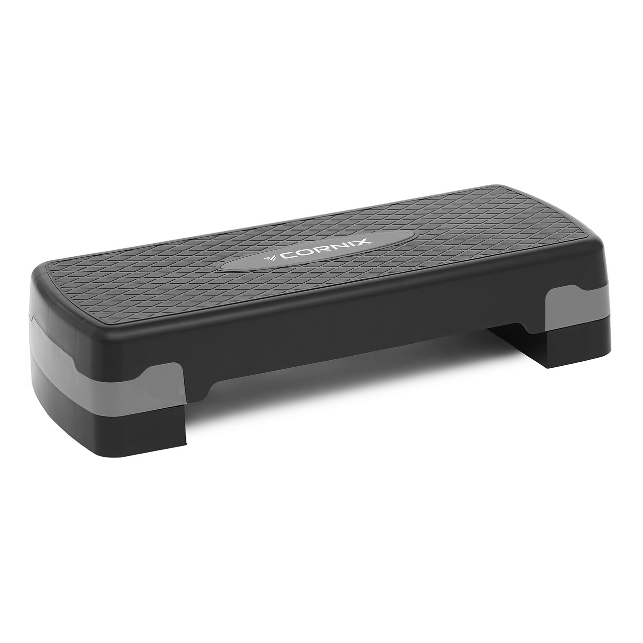 Степ-платформа 2-ступенева Cornix 68 х 28 х 10-15 см XR-0189 Black/Grey Poland
