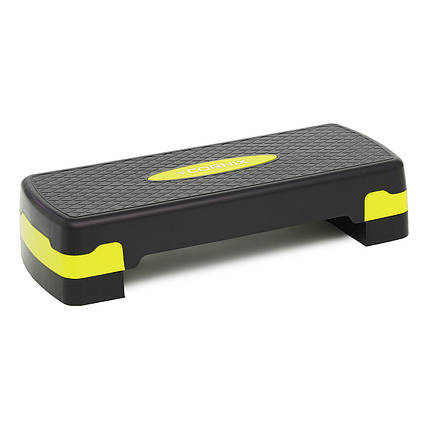 Степ-платформа 2-ступенева Cornix 68 х 28 х 10-15 см XR-0192 Black/Yellow Poland, фото 1